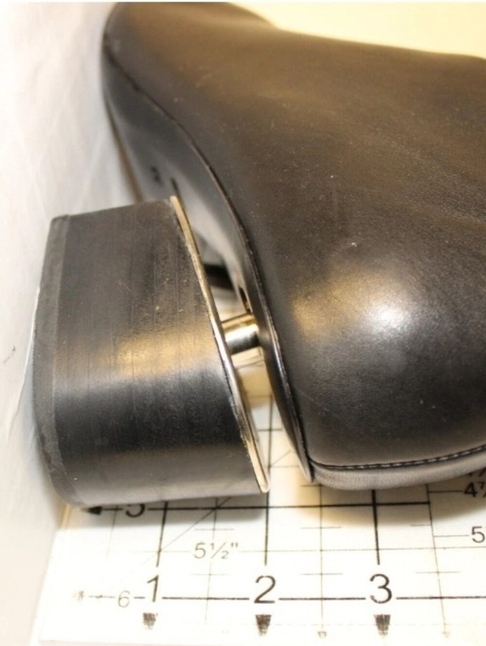 Alexander Wang Black Leather Pointed Ankle Boots w Lifted Silver Heel Accent 8 - Picture 12 of 14